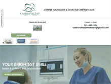 Tablet Screenshot of castrovalleydentalcare.com